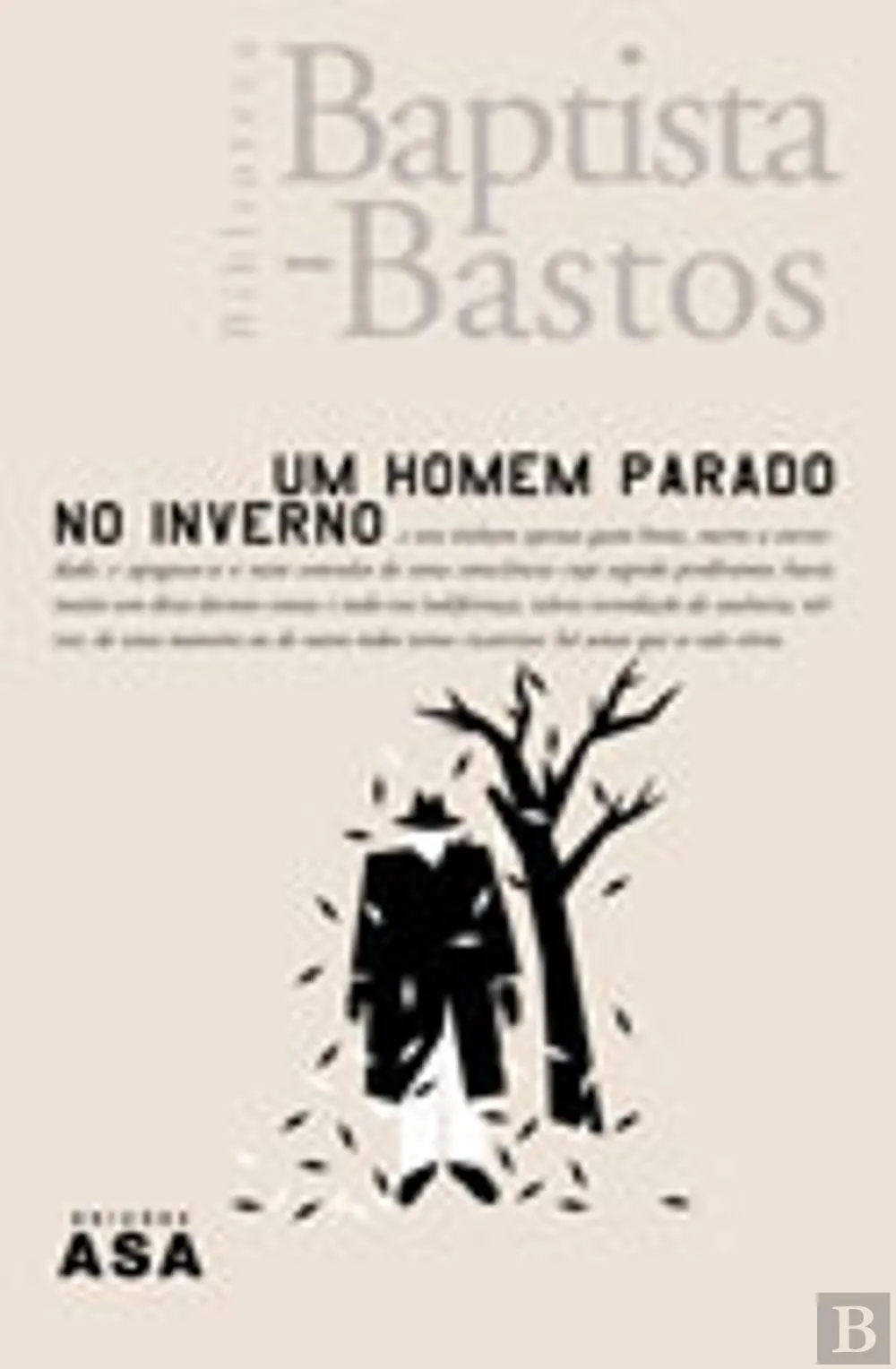 Um homem parado no Inverno