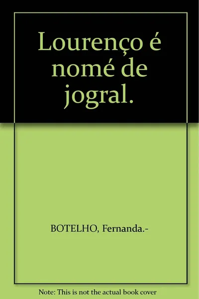 Lourenço é nome de jogral