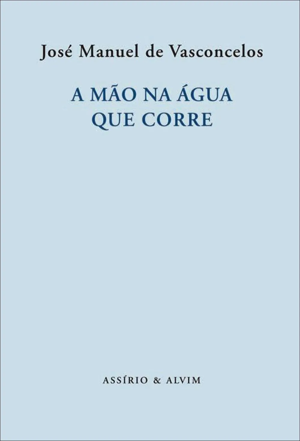 A mão na água que corre