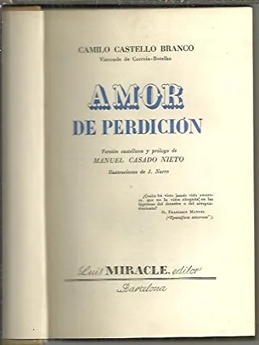 O «Amor de Perdição»: A Novela Camiliana