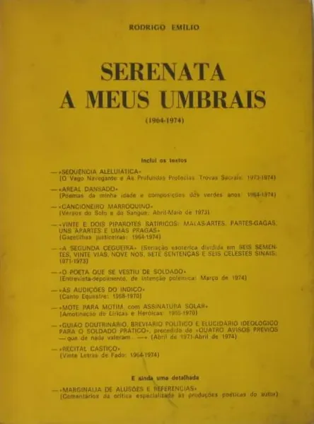 Serenata a meus umbrais