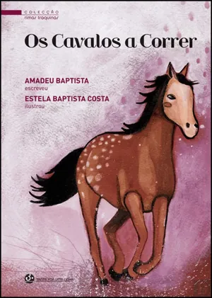 Os cavalos a correr