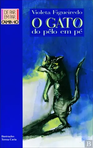 O gato do pêlo em pé