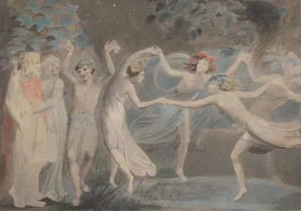 Oberon, Titania and Puck with Fairies Dancing