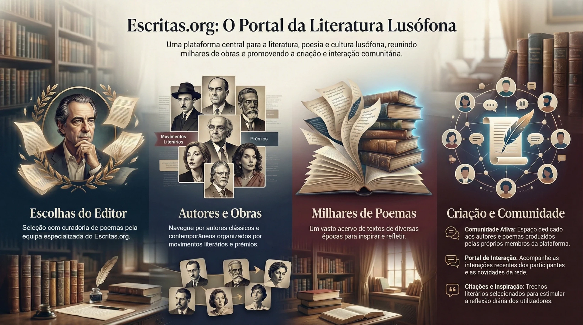 Escritas — Poesia, Literature, Poesía